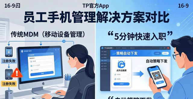 员工手机管理难？TP官方app实现工作空间与个人数据隔离